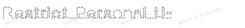 Restrict Personal U字体转换